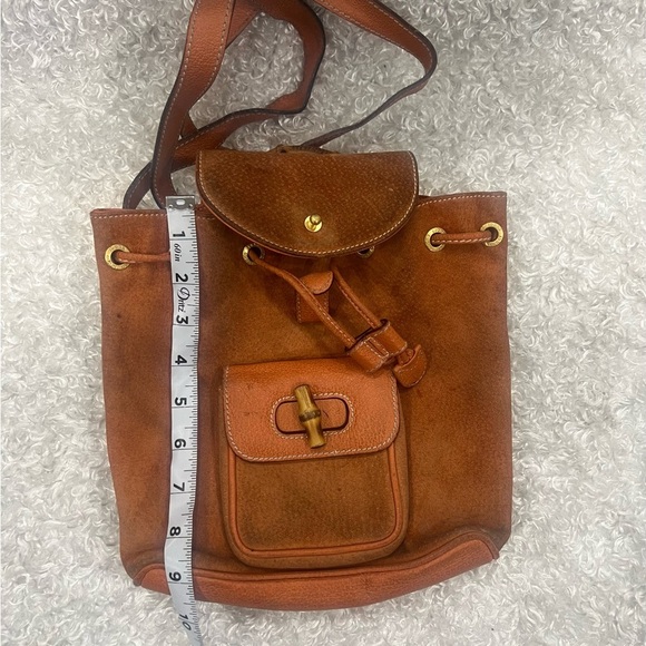 Gucci Vintage Bamboo Suede Mini Backpack - Picture 11 of 14